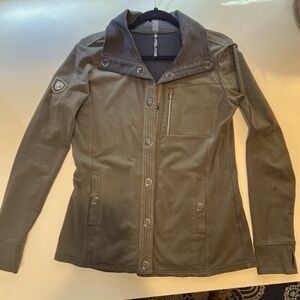 Kuhl Krush olive green women’s M knit/snap fall jacket